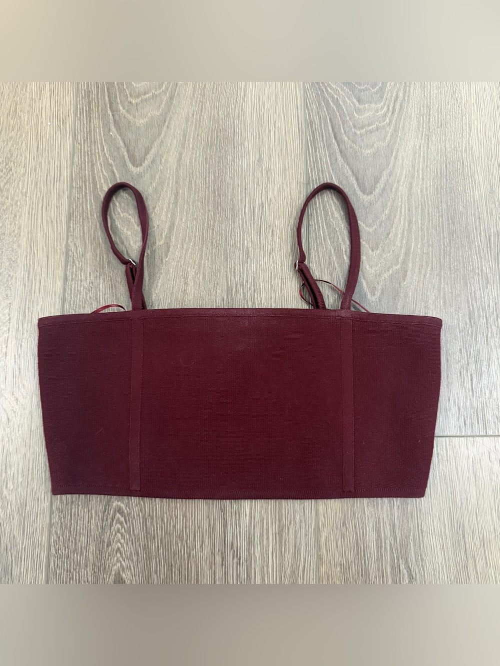 ALC Burgundy cropped tank top  with Adjustable Straps XS